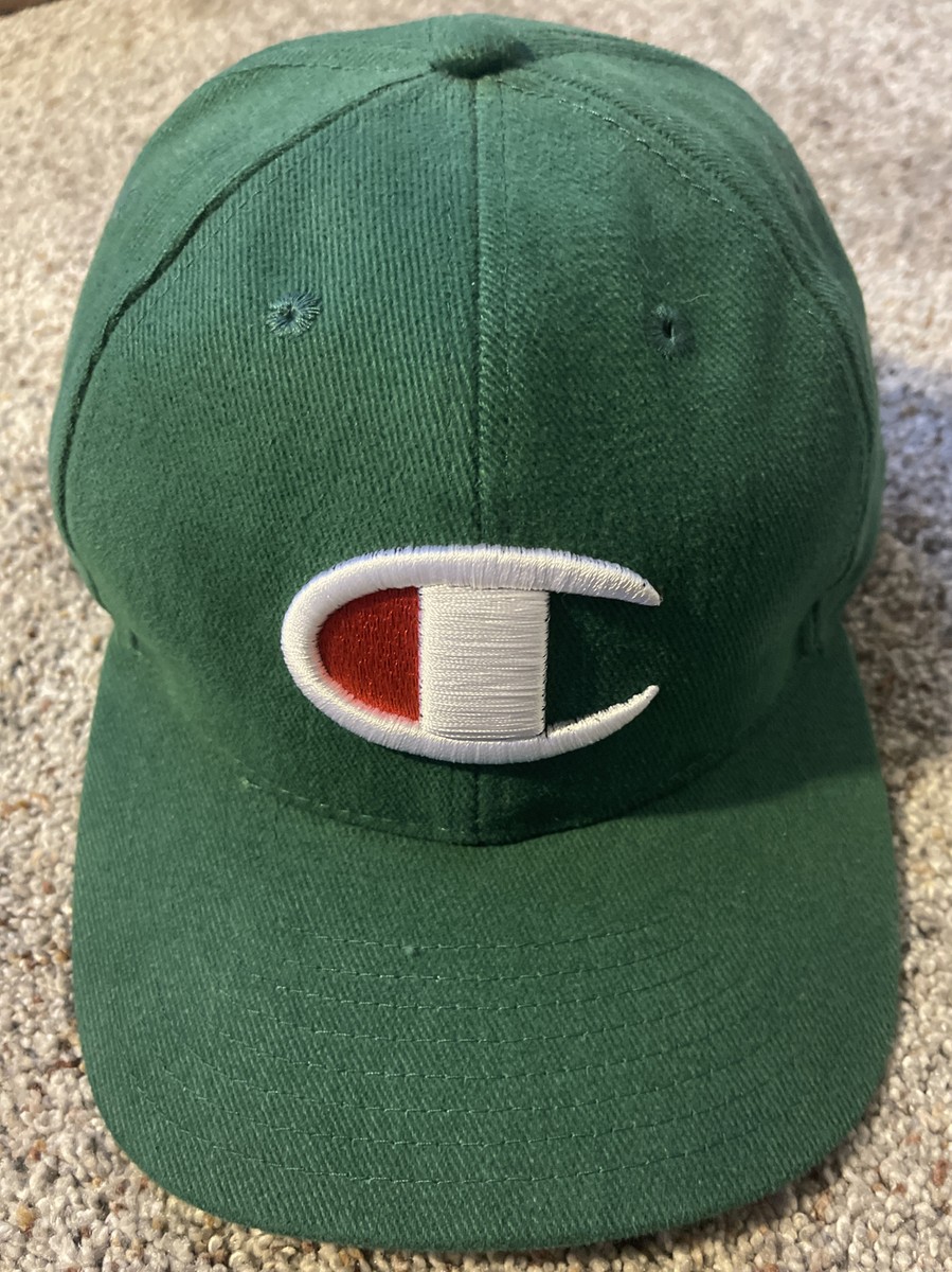 Vintage 80s 90s Champion Athletics Spellout Snapback Hat Cap NWOT