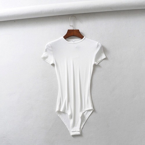 SLIMBELLE Body Femme Élégant Sans Manche Col Rond Body String Femme Bodysuit Debardeur Chic Justaucorps