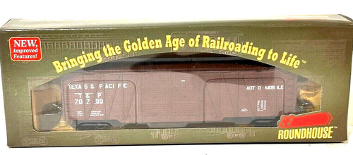 Coche de carga automático RTR Roundhouse 50' funda única-Texas-&Pacific T&P RD#70799 CONSTRUIDO MW | Zustand: Used