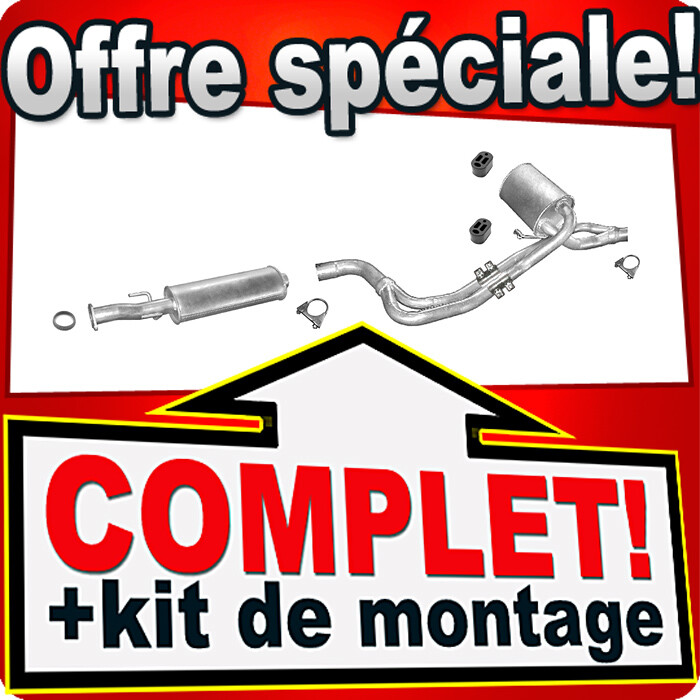Échappement PEUGEOT 605 3.0 167CH anti-bruit pour modèles essence de 1989 à 1999