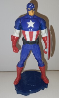 Marvel Avengers Capitan Amerika 13cm Action-Figur Schneemann Zeichen Gebraucht
