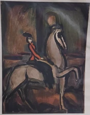 Georges Rouault Vintage Print Art Equestrian The Circus Original Lithograph Rare