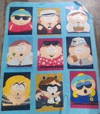 South Park Faces of Cartman Sherpa Blanket Used