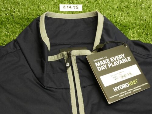 FootJoy Men's HydroKnit Golf Vest Navy Blue/Grey Large 25273 - Picture 2 of 2