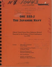 159 Page U.S. ONI 222-J Japanese Navy: Official Reference Pictorial Manual on CD
