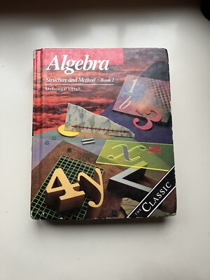 Algebra Structure and Method Book 1 McDougal Littell Hardcover