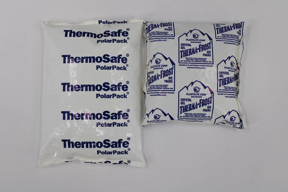 Insulated Styrofoam Cooler Shipping Kit With 2 Ice Packs & Ship Box ID 8X6 5/8X6 - Image 2 of 4