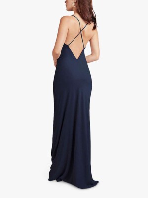 rewritten bridesmaid dress Ever-Pretty High-Waisted Chiffon High Slit Budget Bridesmaid Dress with V-Neck and Elegant Ruffles main image 0