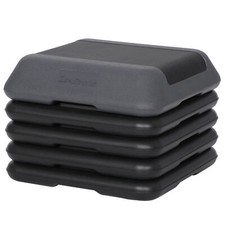 High-Intensity Step Aerobic Exercise Platform Nonslip with 4 Risers Exercise