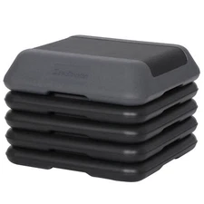 High-Intensity Step Aerobic Exercise Platform Nonslip with 4 Risers Exercise