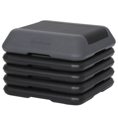 High-Intensity Step Aerobic Exercise Platform Nonslip with 4 Risers Exercise