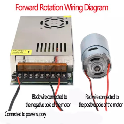 DC12V 24V 6000/12000RPM 280W High Speed Motor Reversible Adjustable Large Torque - Picture 6 of 15