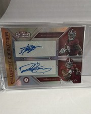 2018 Panini Contenders Collegiate Connections Henry/Scarbrough #4 dual auto 1/1 