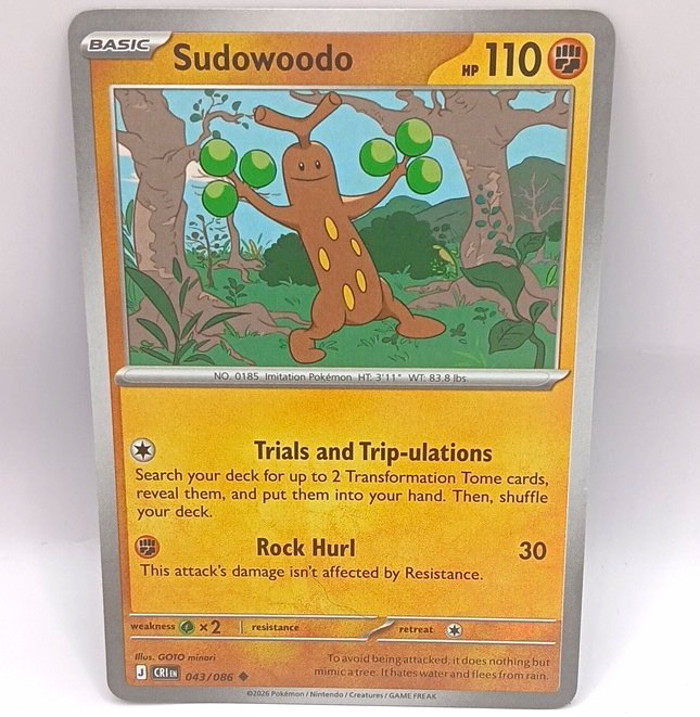 Sudowoodo 109/193 Sv02: Paldea Evolved Reverse Holo Uncommon 110 HP