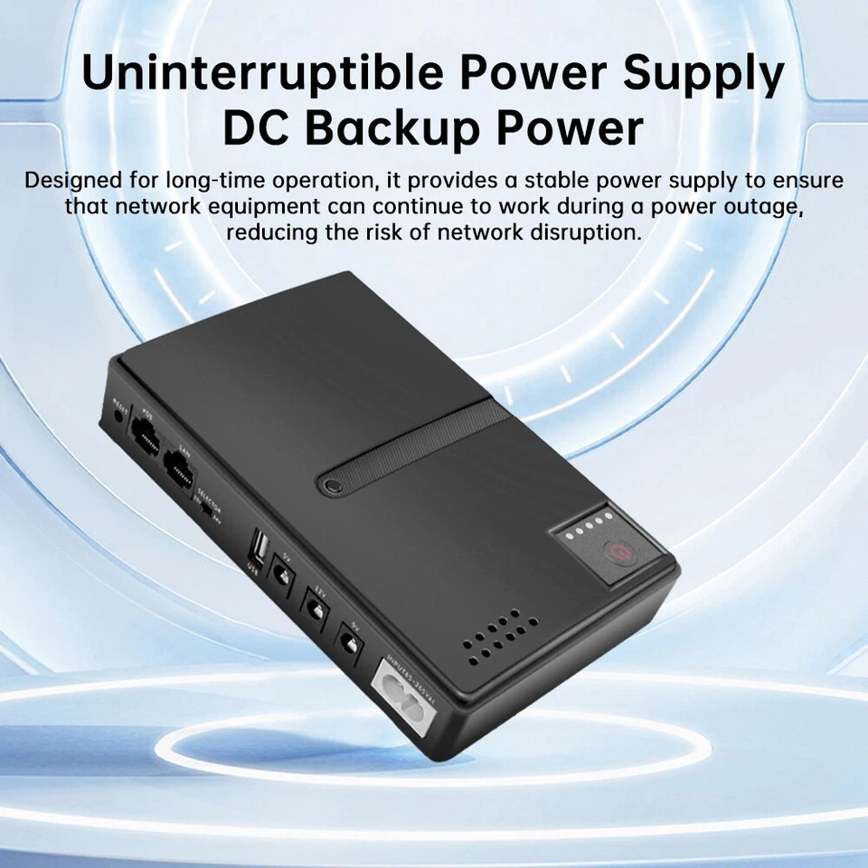 DC Backup UPS Power Router Power Adapter 1018L Uninterruptible Power Supply - Image 4 of 4