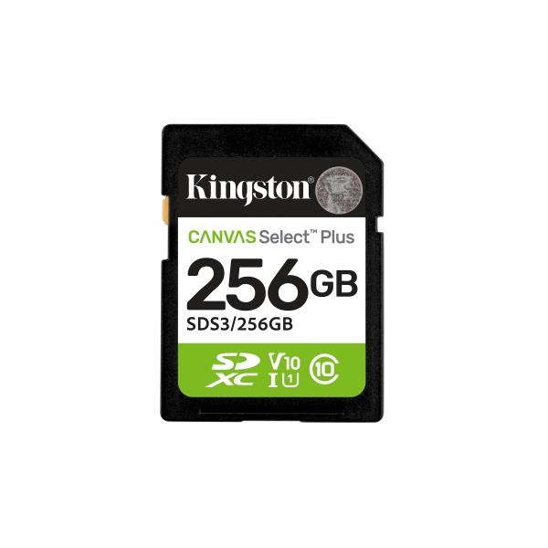 Kingston SECURE DIGITAL 256 GB CANVAS SELECT PLUS GEN3 (SDS3/256GB) CLASS10 UHS-