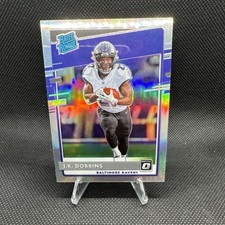 JK DOBBINS 🏈 2020 Donruss Rated Rookie Silver Holo #161 RC |