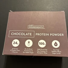 Just Ingredients Protein Powder Chocolate 10-32.9g (1.16oz)Stick Packs Wt 11.6oz