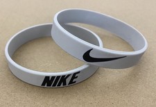 Nike Baller Band Silicone Rubber Bracelet Gray Black Dunks Jordan 1 Mid NEW