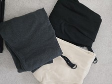 SHEIN Maternity Leggings Trousers Pack of 3 Black Grey Beige Size S Adjustable