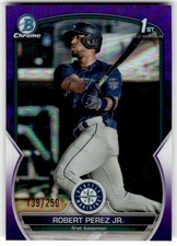 2023 Bowman Robert Perez Jr. Chrome Prospects Purple Refractors #/250 #BCP-124