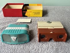 2 VINTAGE STEREO VIEWERS: GUILD 3D IN ORIGINAL BOX ARCADIA-STEREO NICE AND VGC