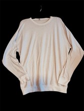 Alo Sweatshirt Womens Large Beige Fleece Oversized Pullover Crewneck Casual