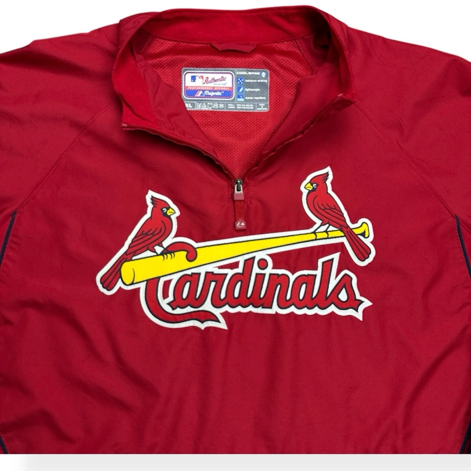 Chaqueta De Colección St Louis Cardinals Majestuosa Colección Auténtica Equipo MLB Para Hombre’s XL Foto 4 de 4