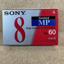 Sony Video8 MP Standard 60 PAL Cassette Tape Sealed