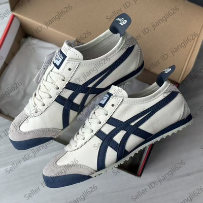 #ad #ad Onitsuka Tiger MEXICO 66 DL408 1659 1183C102 200 Birch Navy Blue $61.83
