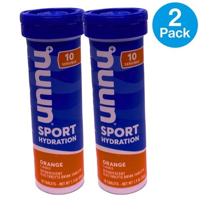 Nuun Sport Hydration Orange Flavored Effervescent Electrolyte Drink 2 Pack New