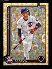 2025 Topps Series 2 #406 - Miguel Amaya - Holiday Sun Foil - Chicago Cubs