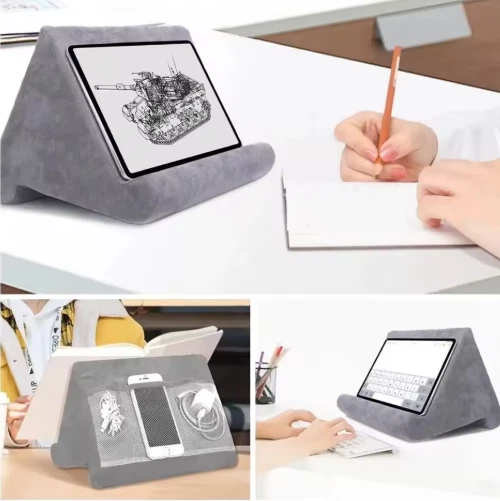 Tablet Pillow Stand Soft Lap Holder for iPad Samsung Huawei Tab Bed-Sofa Book - Image 2 of 4