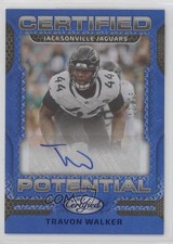 2023 Certified Potential Signatures Mirror Blue 12/75 Travon Walker Auto 1m1a