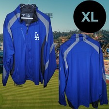 Los Angeles Dodgers Men  s Jacket by Antigua MLB Zip   Size XL