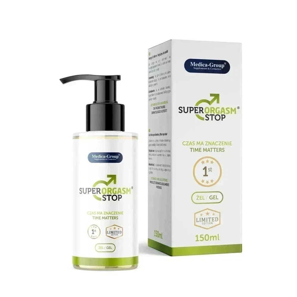 Medica Group Super Orgasm Stop Men’s Cooling Delay Gel 150Ml - Image 4