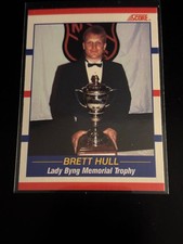 Brett Hull 1990 Score Hockey Lady Byng Memorial Trophy Blues 366