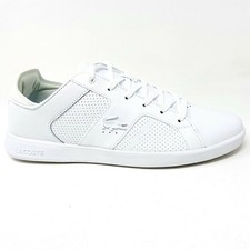 Sneakers Lacoste Novas 120 3 SMA in pelle bianca da uomo casual lifestyle