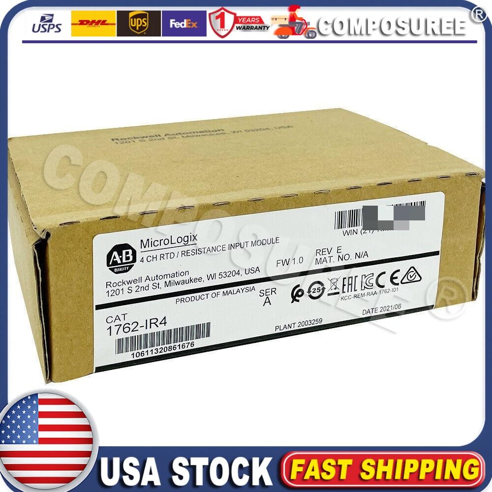 New Allen-Bradley 1762-IR4 MicroLogix 1200 Resistance Input Module US Free Tax