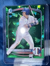2025 Bowman Sapphire Edition - Chrome Prospects Marcos Torres #BCP-94 Green /99