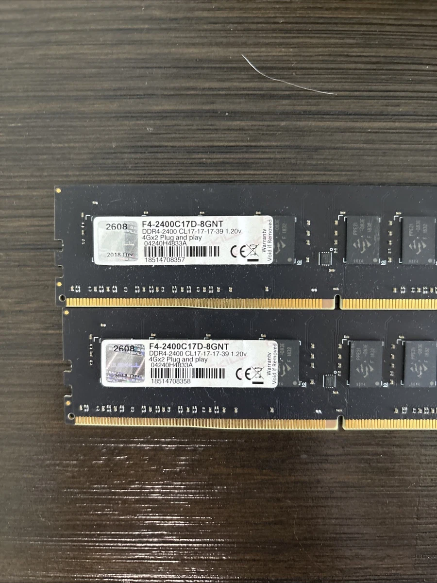 G. SKILL PC4-19200 (DDR4-2400) Bus Speed Computer RAM 8 GB Total