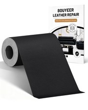BOUYEER Leather Repair Patch Tape Kit,Self Adhesive 4 in x 79 in, Black