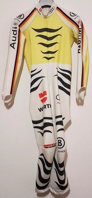 Bogner DSV Rennanzug Abfahrt Downhill DH Gr. M Skirennanzug Gelb 22/23 C.Stuffer