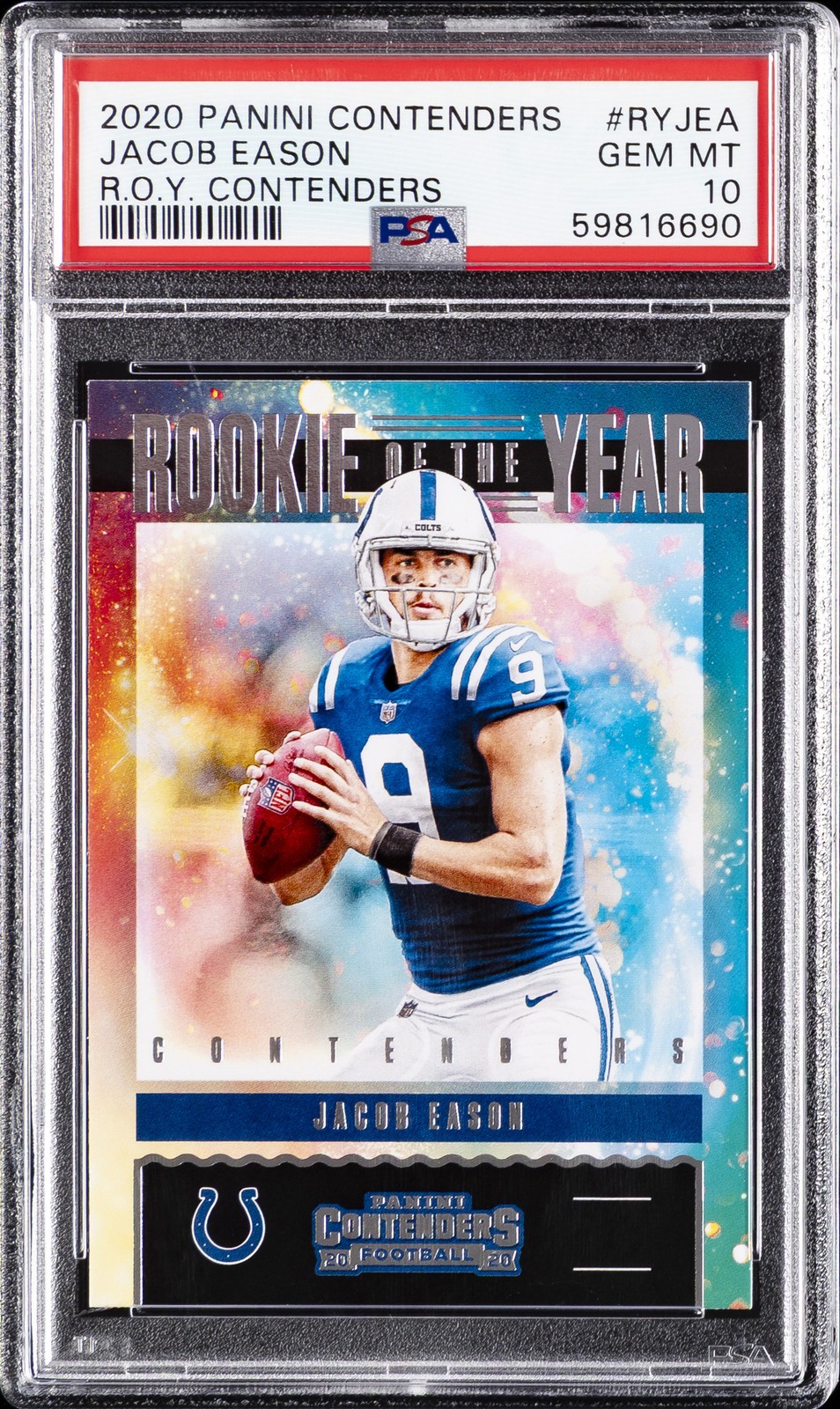 Jacob Eason Panini Contenders Rookie of the Year Contenders #RYJEA Base