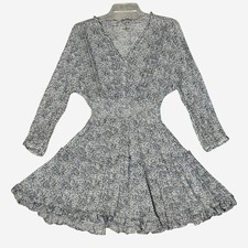 Sundays One Smocked Floral Mini Dress Boho Cotton Tiered Ruffle