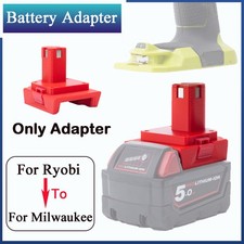 Upgraded Adapter Fits Ryobi 18V Power Tools To For Milwaukee 18V Li-ion Battery