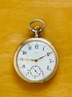 2T886  Antique Omega silver pocket watch