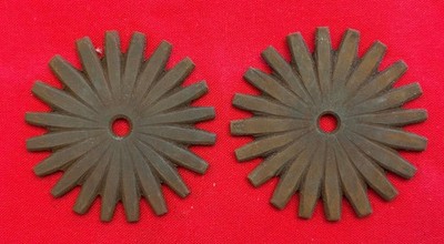 NICE NEW  2'' 20- Point COWBOY VAQUERO SPUR ROWELS & Pins