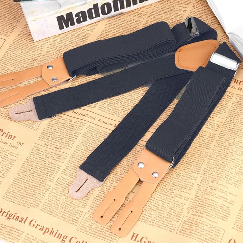Buyless Fashion Button End 2 Pack Suspender Men 48" Adjustable Straps 1 1/4" X - Picture 82 of 84