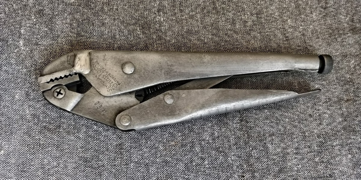 Vintage Seymour Smith Snap-Lock No 1610 Locking Pliers swivel jaw